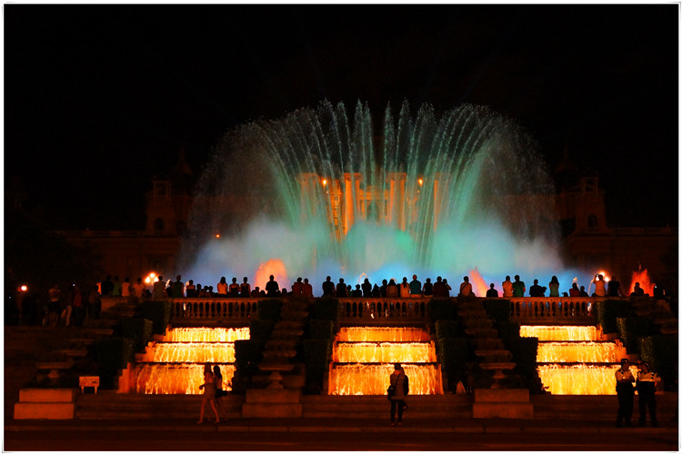 巴塞罗那蒙特伊克音乐喷泉