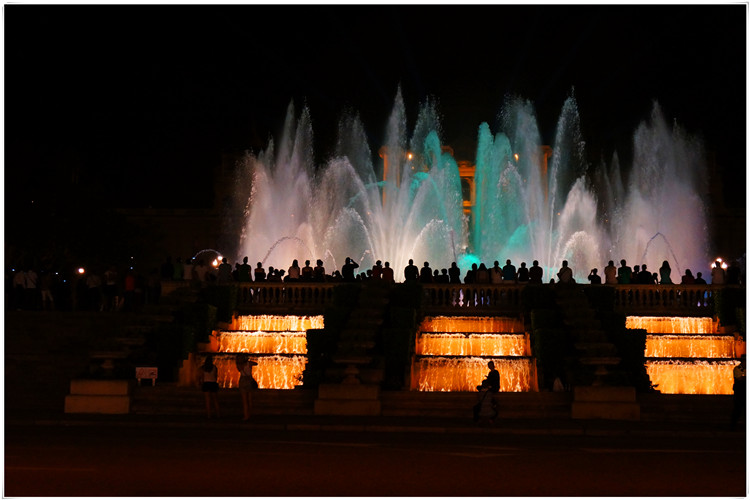 巴塞罗那蒙特伊克音乐喷泉