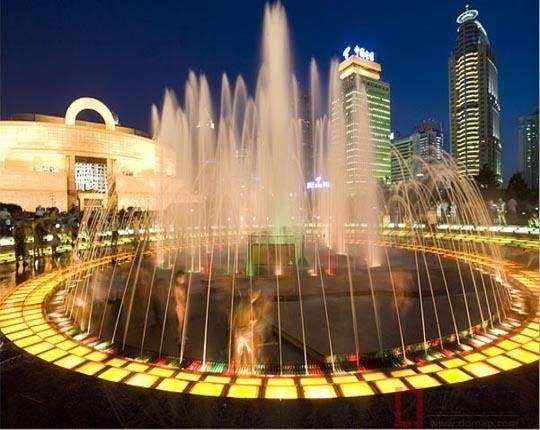 上海人民广场喷泉