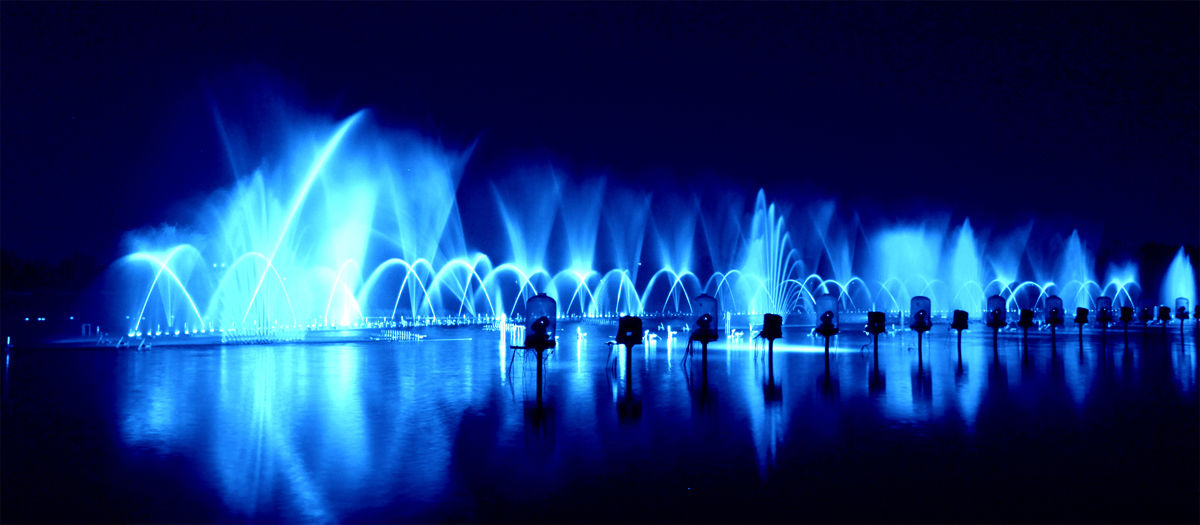 北京南海子公园音乐喷泉