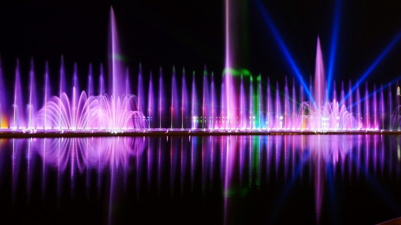 台州灵湖大型音乐喷泉