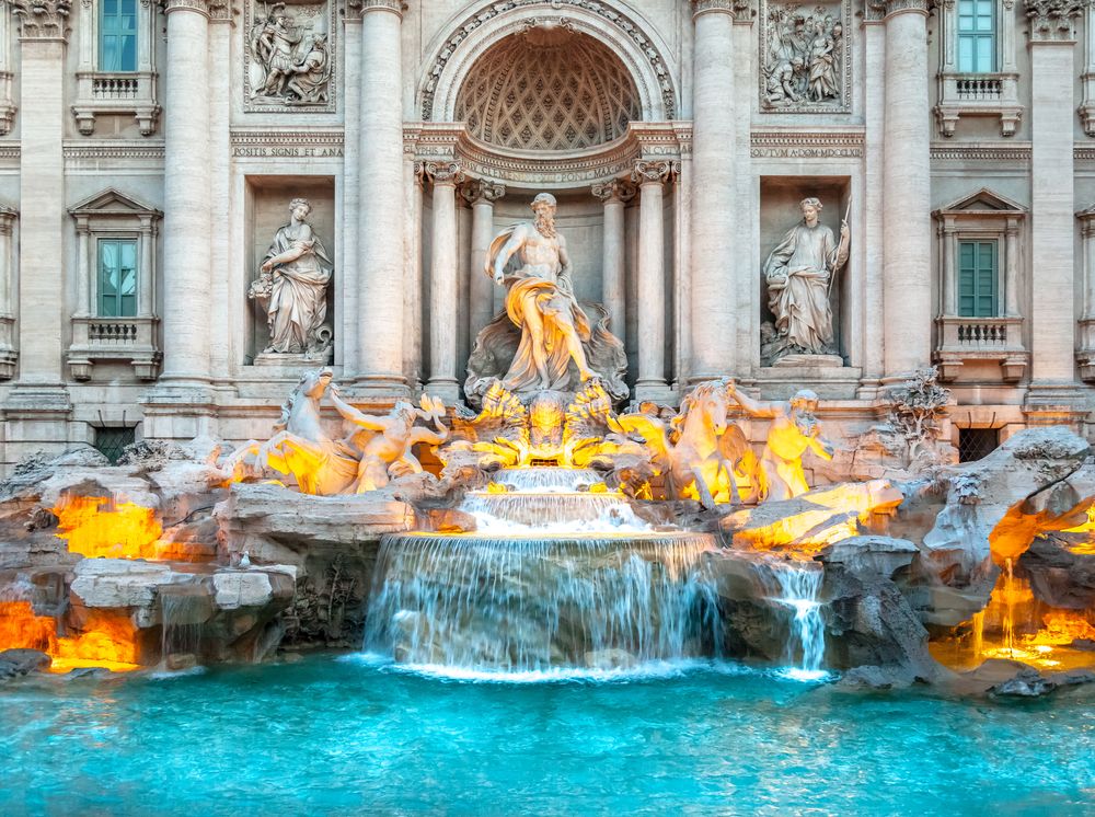 特莱维喷泉——最漂亮的雕刻艺术品